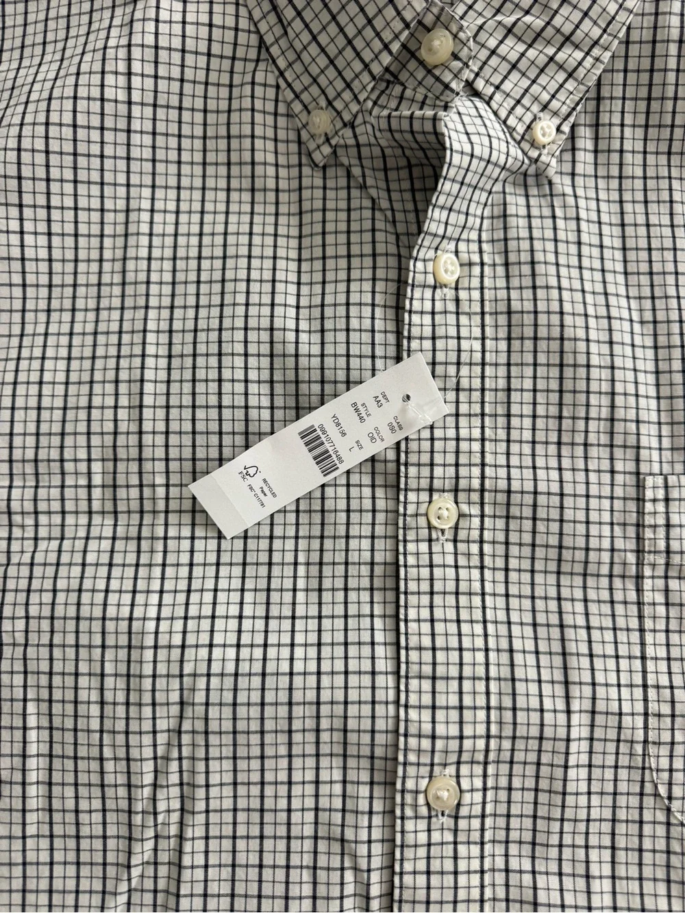 J. Crew Secret Wash button down shirt NWT Size Large